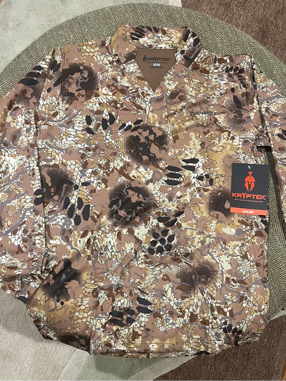 Kryptek Men’s Camo Hunting Shirt - Brown - brand new with tags